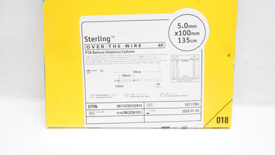 Boston Scientific H74939032501010 Sterling Dilatation Cath. 5.0 x100mm x135cm(x)